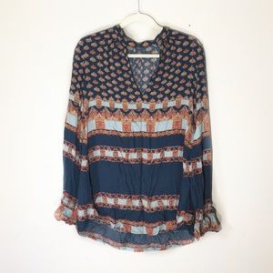 Free People Bell Sleeve Boho Tunic